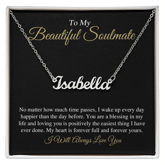 My Beautiful Soulmate | Custom Name Necklace